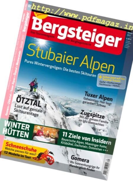 Bergsteiger – Januar 2017 Cover