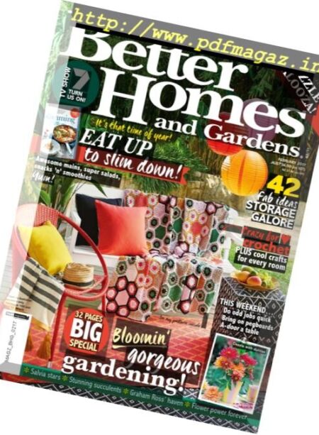 Better Homes and Gardens Australia – February 2017 Cover
