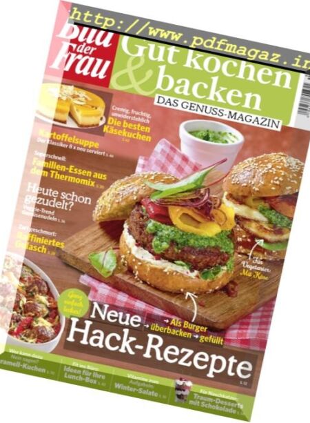 Bild der Frau Gut Kochen & Backen – Januar-Februar 2017 Cover