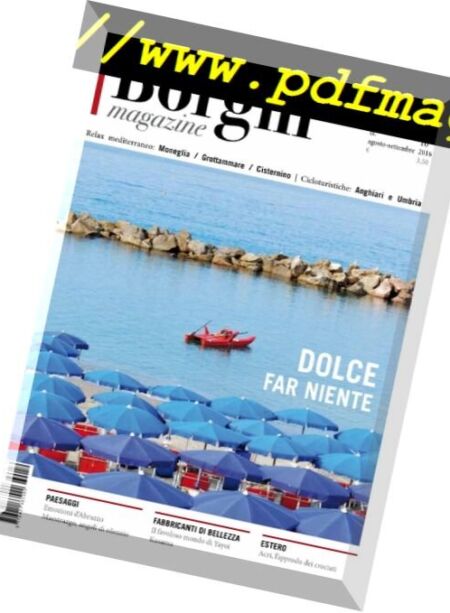 Borghi Magazine – Agosto-Settembre 2016 Cover