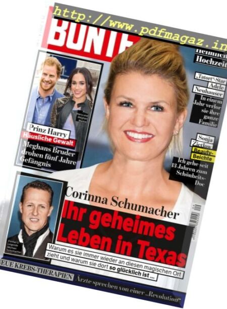 Bunte – 19 Januar 2017 Cover