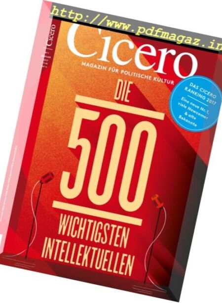 Cicero – Januar 2017 Cover