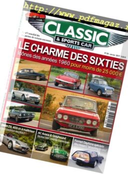 Classic & Sports Car France – Janvier 2017
