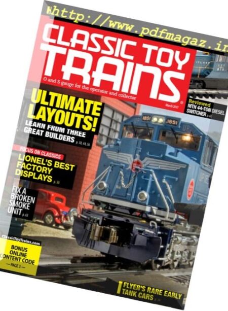 Classic Toy Trains – March 2017 Cover