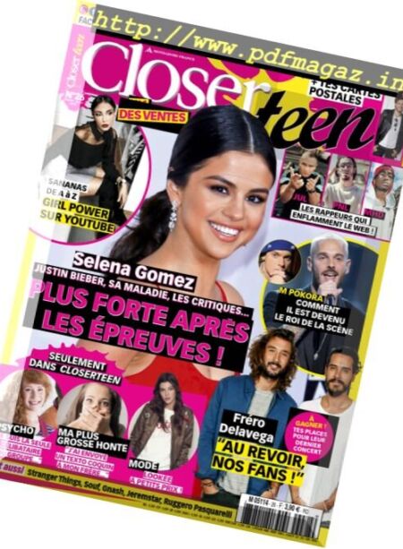 Closer Teen – Fevrier-Mars 2017 Cover