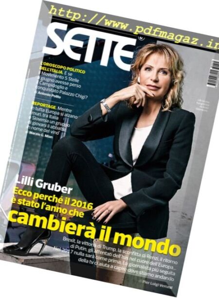 Corriere della Sera Sette – 30 Dicembre 2016 Cover