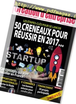 Creation d’Entreprise – Janvier-Mars 2017