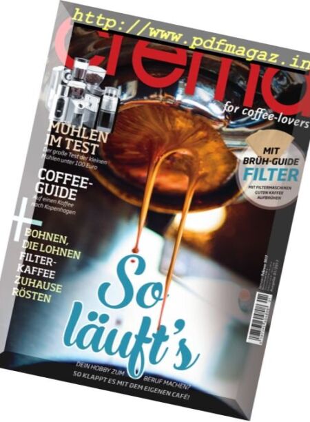 Crema – Januar-Februar 2017 Cover