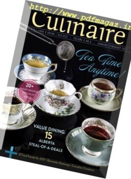 Culinaire Magazine – January-February 2017