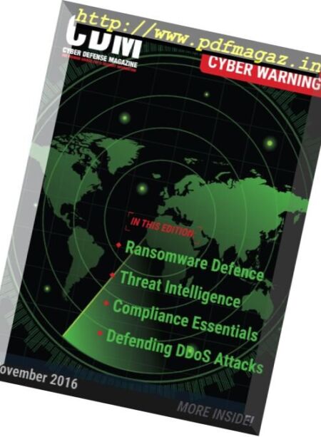 Cyber Defense Magazine – November 2016 Cover