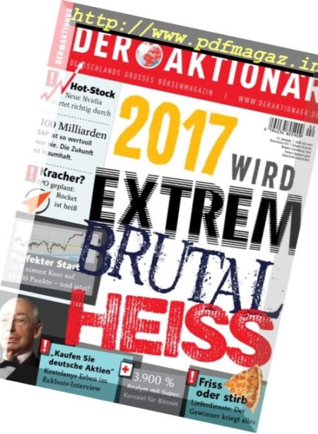 Der Aktionar – 6 Januar 2017 Cover