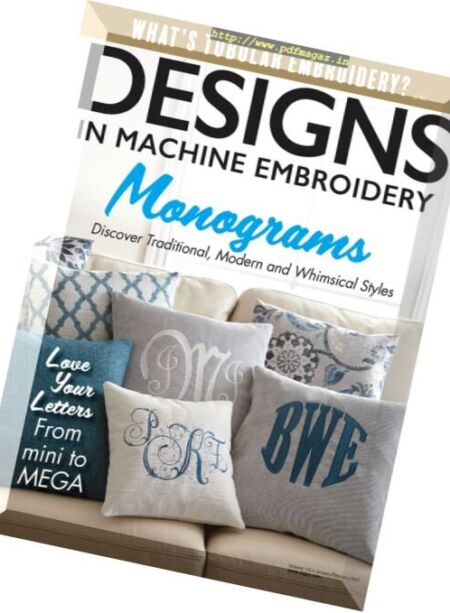 Designs in Machine Embroidery – January-February 2017 Cover