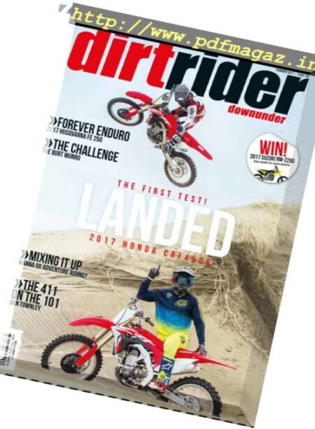 Dirt Rider Downunder – February 2017 Cover