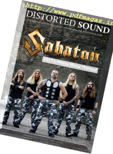 Distorted Sound Magazine – Issue 21, 2017 Cover