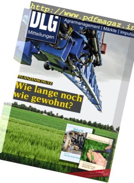 DLG Mitteilungen – Februar 2017 Cover