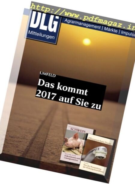 DLG Mitteilungen – Januar 2017 Cover