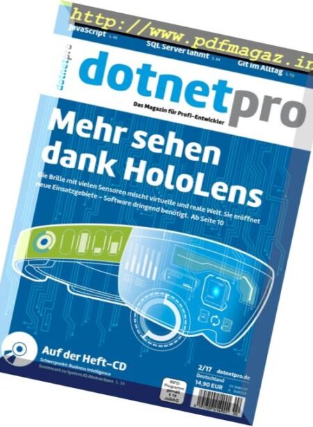 dotnetpro Germany – Februar 2017 Cover