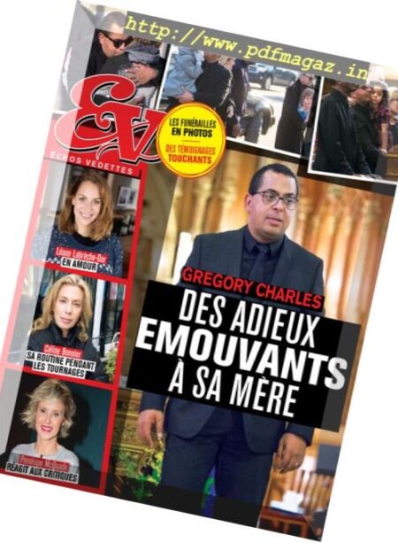 Echos Vedettes – 21 au 27 Janvier 2017 Cover