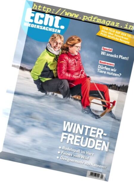 Echt. Niedersachsen – Januar-Februar 2017 Cover