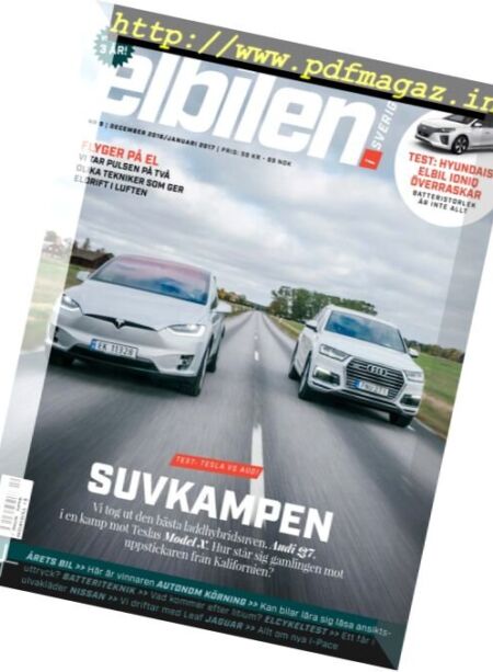 Elbilen I Sverige – December 2016 – Januari 2017 Cover