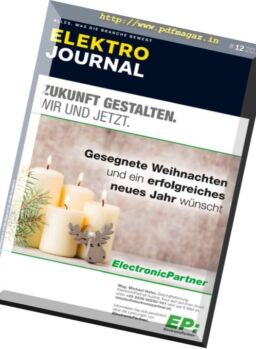 Elektro Journal – Dezember 2016