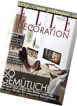 Elle Decoration Germany – Januar-Februar 2017