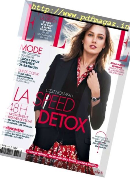 Elle France – 6 au 12 Janvier 2017 Cover
