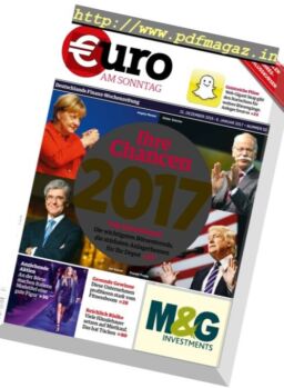 Euro am Sonntag – 31 Dezember 2016