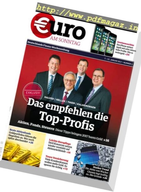 Euro am Sonntag – 7 Januar 2017 Cover