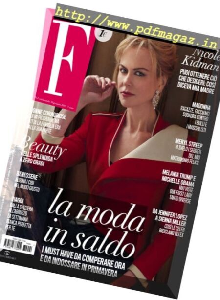 F – 18 Gennaio 2017 Cover
