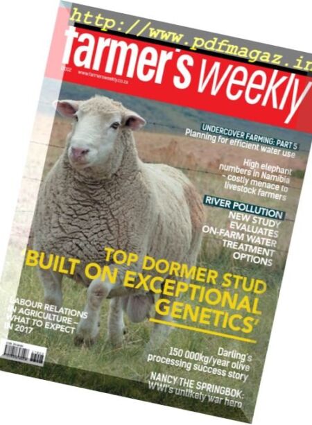 Farmer’s Weekly – 20 January 2017 Cover