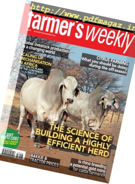 Farmer’s Weekly – 27 January 2017 Cover