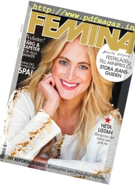 Femina Sweden – Januari 2017 Cover