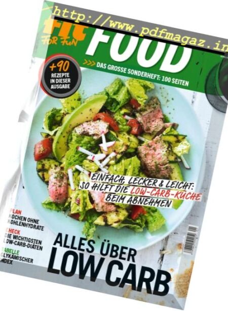 Fit For Fun Food – Januar-Marz 2017 Cover