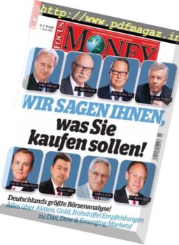 Focus Money – 11 Januar 2017