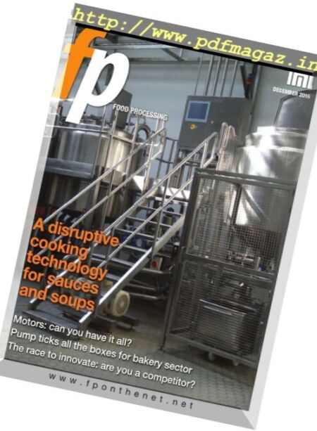 Food Processing – December 2016 Cover