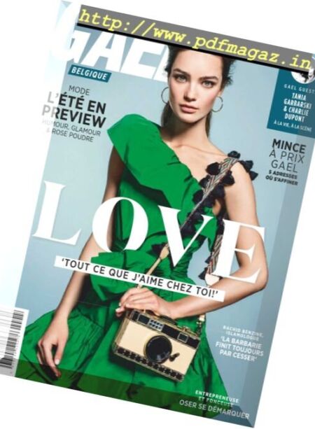 Gael Belgique – Fevrier 2017 Cover