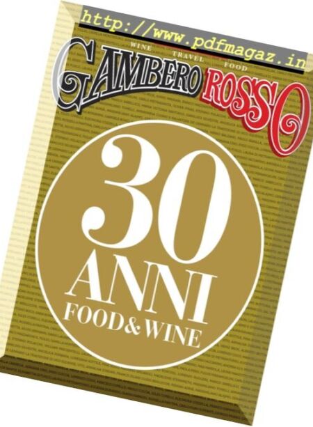 Gambero Rosso – December 2016 Cover