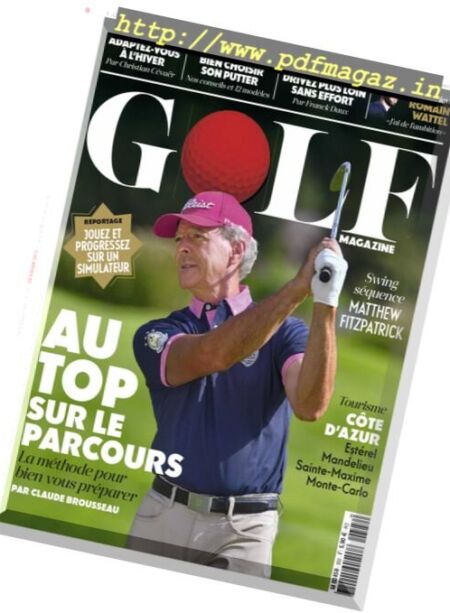 Golf Magazine France – Fevrier 2017 Cover