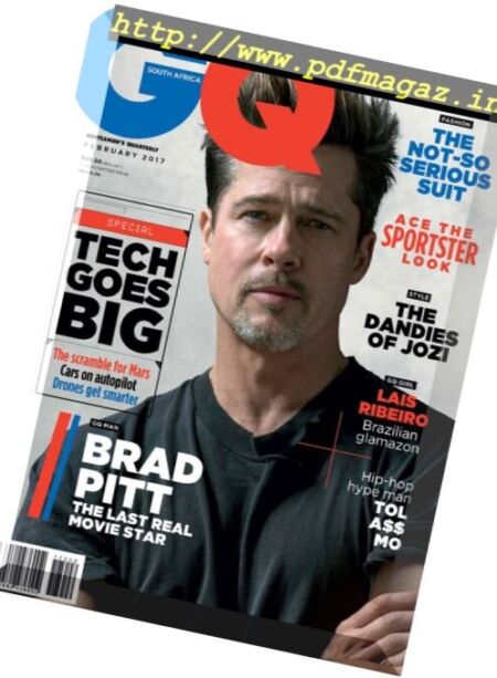 GQ South Africa – February 2017 Cover