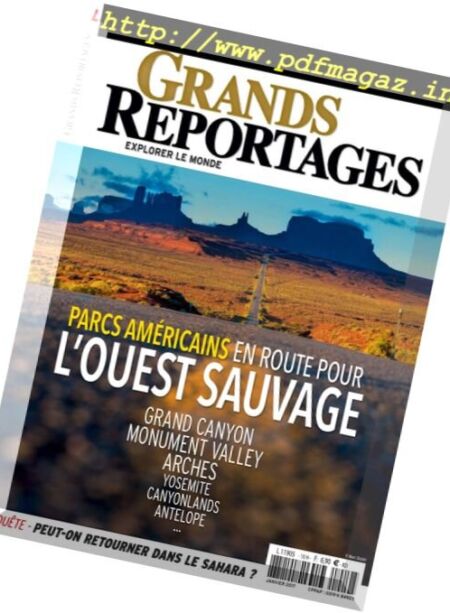 Grands Reportages – Janvier 2017 Cover