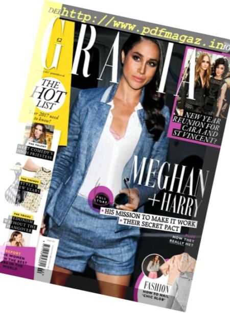 Grazia UK – 9 January 2017 Cover