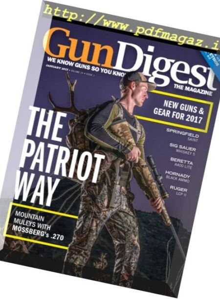 Gun Digest – January 2017 Cover