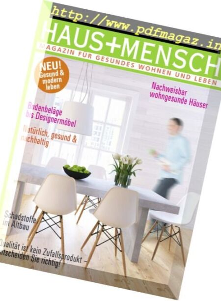 Haus und Mensch – N 02, 2016 Cover