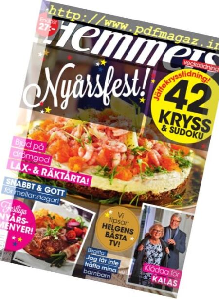 Hemmets Veckotidning – Nr.52, 2016 Cover