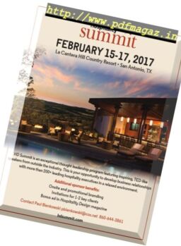 Hospitality Design – January 2017