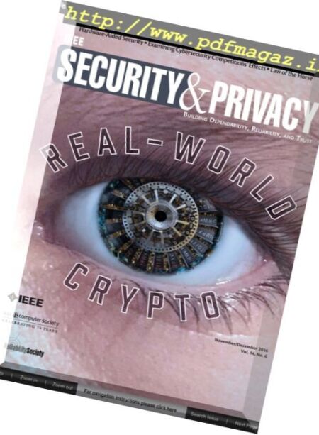 IEEE Security and Privacy – November-December 2016 Cover