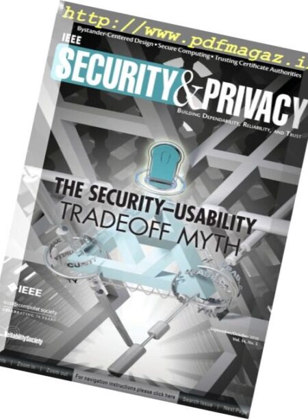 IEEE Security and Privacy – September-October 2016 Cover