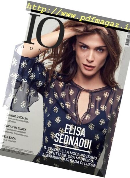 Io Donna del Corriere della Sera – 21 Gennaio 2017 Cover