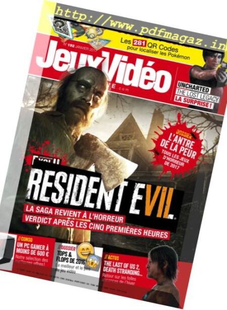Jeux Video Magazine – Janvier 2017 Cover